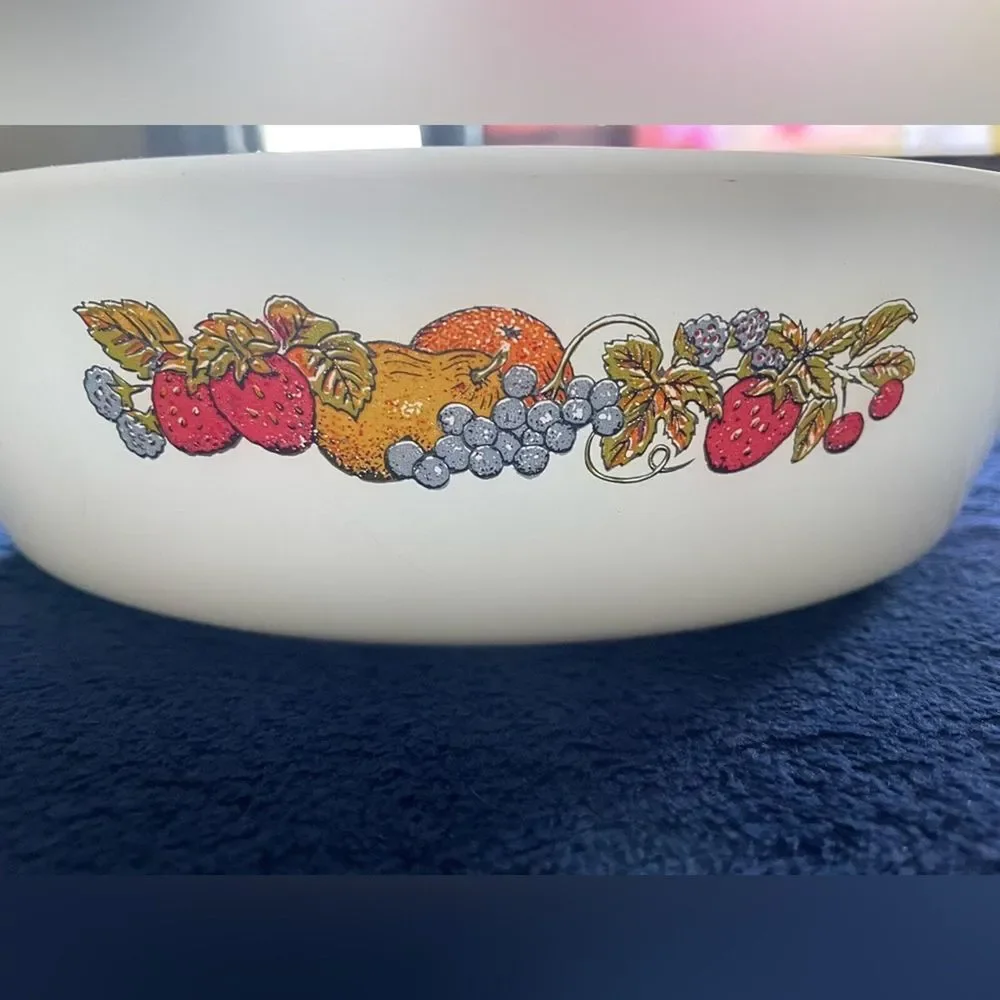ANCHOR HOCKING 1.5Q VINTAGE FRUIT CASSEROLE‎ DISH PAN